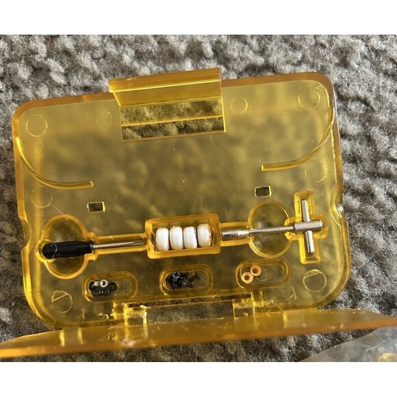 Vtg 00s Tech Deck Display Storage YELLOW Case Vintage Tools Tool Kit Fingerboard - Picture 1 of 1